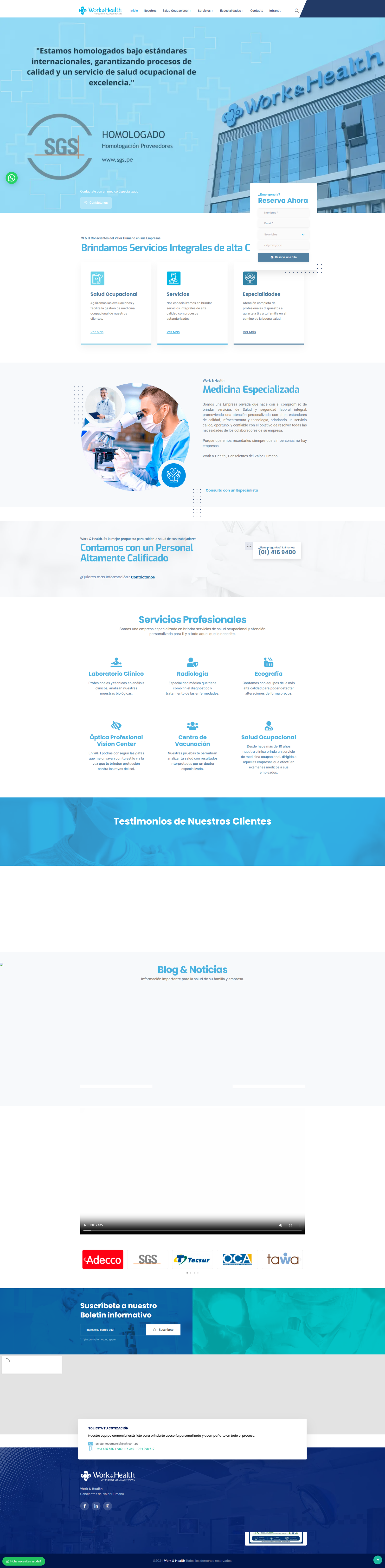 Work & Health | Centro Clinico